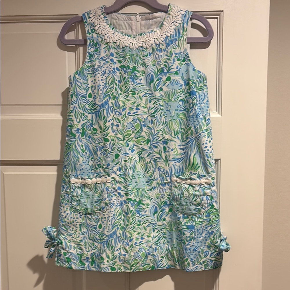 Lilly Pulitzer Girls Dress Size 6 Blue & Green!